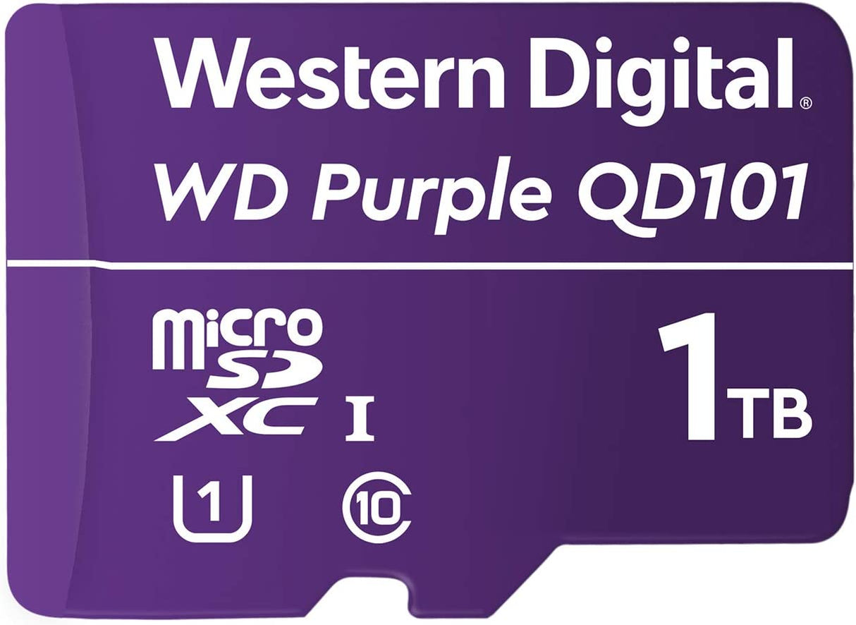 Western digital WESTERNDIGITAL SC QD101 Micro SD Card 1TB WD Purple Surveillance Camera WDD100T1P0C