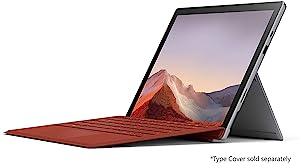 Microsoft Surface Pro 7+ 256GB 11th Gen i7 16GB RAM with Windows 10 Pro (12.3-inch Touchscreen, Wi-Fi, 2.8GHz i7-1165G7, 15 Hr Battery, Newest Version) Commercial Packaging, Platinum 1NC-00001