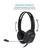 Cyber Acoustics Stereo PC Headset (AC-4000), 3.5mm Connection, Noise Canceling Microphone for PC, Mac and, Tablets, Perfect for Classroom or Home 1 Unit