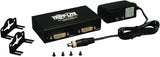 Tripp Lite 2-Port DVI Splitter with Audio and Signal Booster, Single Link 1920x1200 at 60Hz / 1080p (DVI F/2xF)(B116-002A) 2 Port DVI