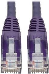 Tripp Lite Cat6 Gigabit Ethernet Snagless Molded Patch Cable UTP Purple RJ45 M/M 6' (N201-006-PU) 6-ft. Purple