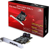 Vantec 4-Channel 6-Port SATA 6Gb/s PCIe RAID Host Card with HyperDuo Technology UGT-ST644R 4 Channel, 6-Port(RAID), PCIe