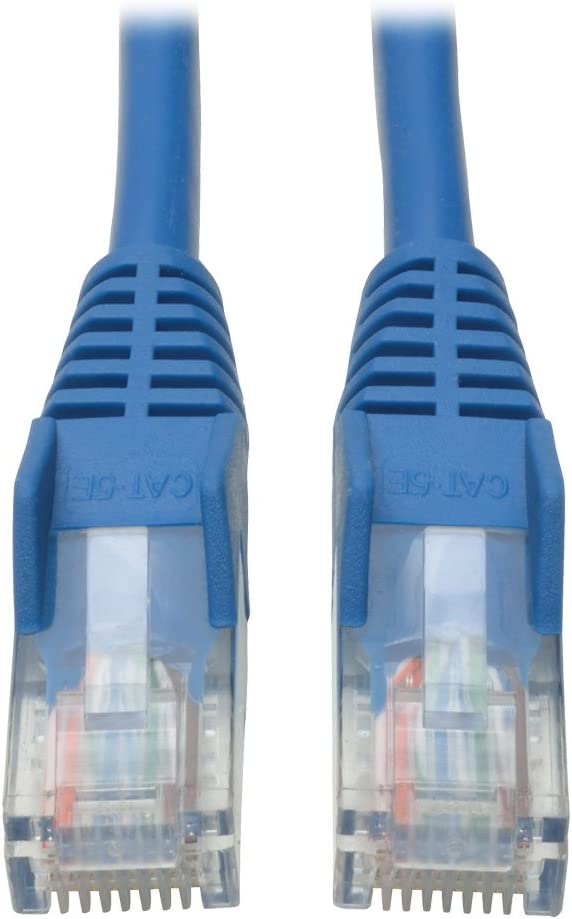 Tripp Lite Cat5e 350MHz Snagless Molded Patch Cable (RJ45 M/M) - Blue, 8-ft.(N001-008-BL)