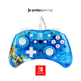 Pdp Rock Candy Wired Gaming Switch Pro Controller - Zelda Breath of the Wild - Blue - Official License Nintendo - OLED / Lite Compatible - Compact, Durable Travel Controller - See Through - Holiday Gifts Berry Brave Link Pro Controller