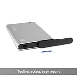 Vantec NexStar 6G, 2.5” SATA III to USB 3.2 Gen1 External SSD/HDD Enclosure, ID: Silver
