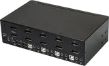 StarTech.com DisplayPort KVM - 4 Port - 4K 60Hz - Dual Monitor KVM - DisplayPort Switch - KVM DisplayPort - Desktop KVM Switch (SV431DPDDUA2)