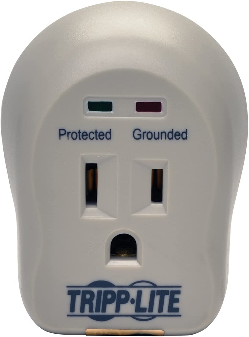 Tripp Lite 1 Outlet Portable Surge Protector Power Strip, Direct Plug In, $5,000 Insurance (SPIKECUBE) 1 Outlet Direct Plug-in Outlet