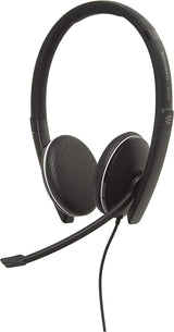 SENNHEISER SC 165 USB (508317) - Double-Sided (Binaural) Headset for Business Professionals | with HD Stereo Sound, Noise-Cancelling Microphone, &amp; USB Connector (Black)