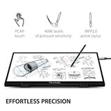 ViewSonic ID2456 24 Inch Touch Display Tablet with Active Stylus, Advanced Ergonomics and USB C for Digital Writing, Graphics Drawing, Remote Teaching, Distance Learning