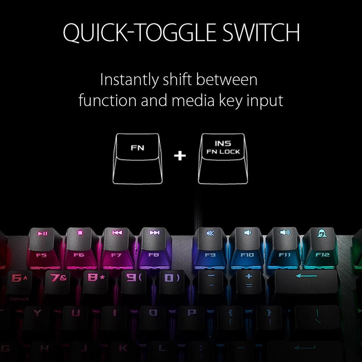 ASUS RGB Mechanical Gaming Keyboard - ROG Strix Scope TKL | Cherry MX Brown Switches | 2X Wider Ctrl Key for FPS Precision | Gaming Keyboard for PC