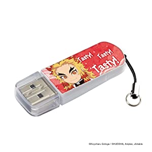 Verbatim Officially Licensed Limited Edition 16GB Demon Slayer: Kimetsu no Yaiba Thumb Drive - Kyojuro Rengoku - Anime Design USB 2.0 Flash Drive