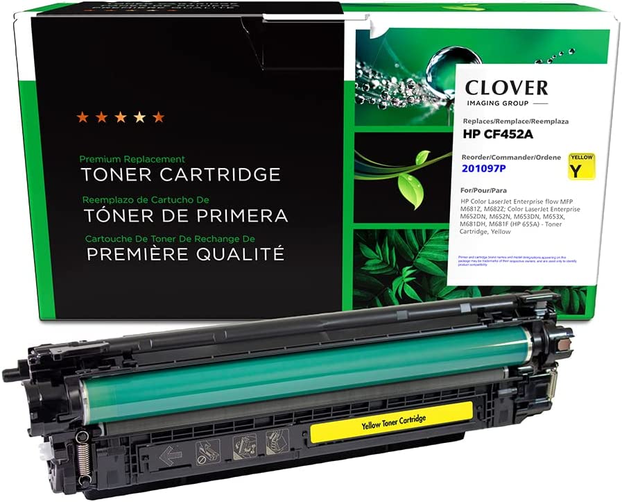 Clover imaging group Clover Remanufactured Toner Cartridge Replacement for HP CF452A (HP 655A) | Yellow