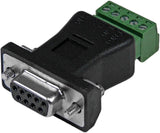 StarTech.com RS422 RS485 Serial DB9 to Terminal Block Adapter - Serial adapter - 5 pin terminal block to DB-9 (M) - black - DB92422