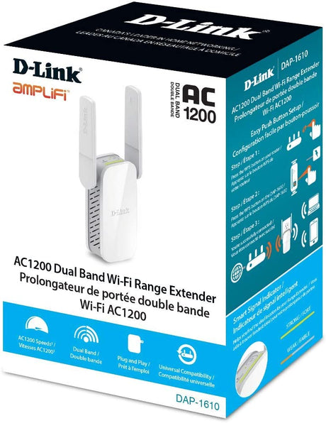 D-Link Networking DAP-1610 AC1200 Range Extender with 1 Fast Ethernet Port Retail