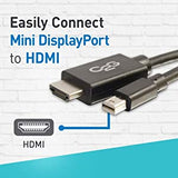 C2g/ cables to go C2G Mini Display Port Adapter, Display Port to HDMI, Male to Male, Black, 3 Feet (0.91 Meters), Cables to Go 54420 Mini DisplayPort To HDMI Cables 3 Feet Black