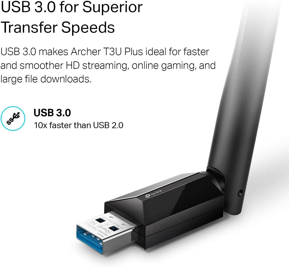 USB WiFi Adapter, AX1800 USB 3.0 WiFi 6 Wireless Network Adapter USB  Wireless Dongle with Dual Band 2.4GHz/5GHz for Desktop PC Laptop Support  Windows