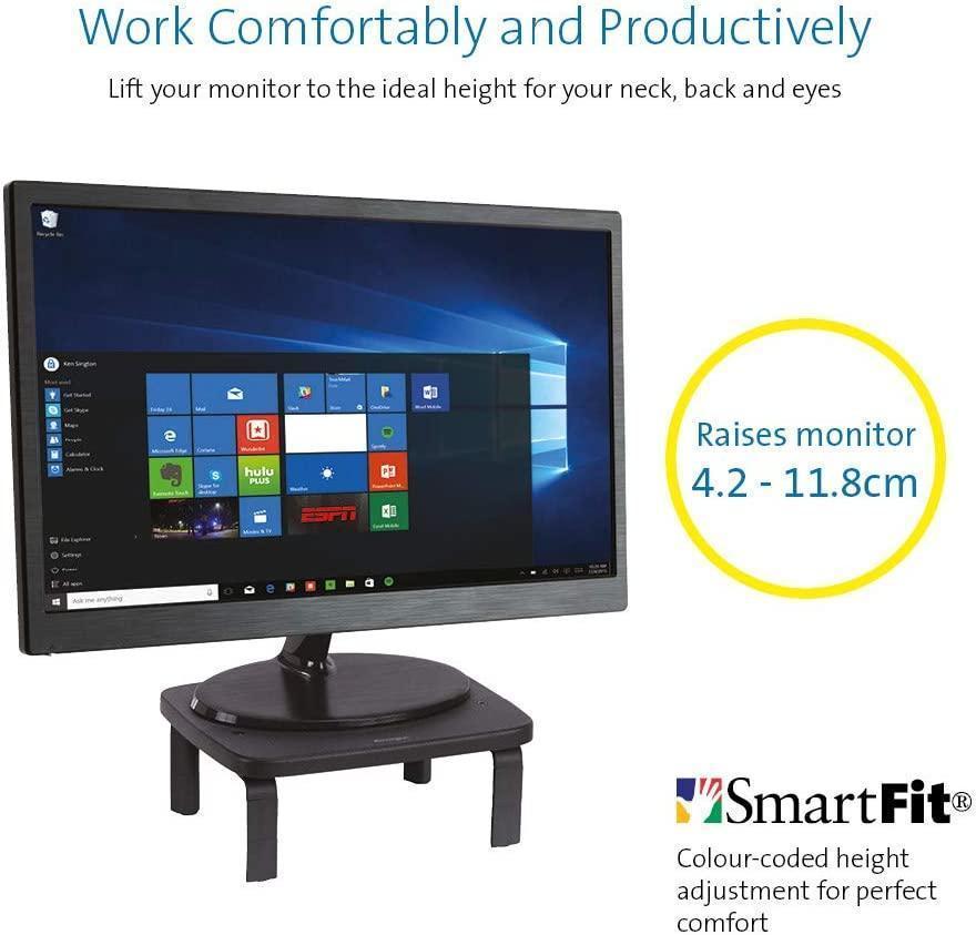 Kensington SmartFit Monitor Stand for up to 21” Screens - Black (K52785WW)
