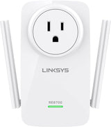 Linksys AC1200 Dual Band Range Extender Plug In with AC Pass Thru (RE6700-CA)