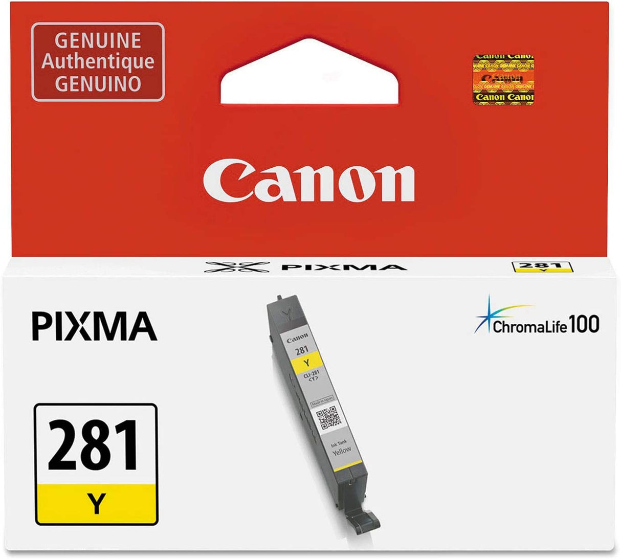 Canon CLI-281 Yellow Ink Tank Compatible to TR8520, TR7520, TS9120 Series,TS8120 Series, TS6120 Series, TS9521C, TS9520, TS8220 Series, TS6220 Series