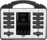 Panasonic K-KJ17KHC82A eneloop pro High Capacity Power Pack, 8AA, 2AAA, with "Advanced" Individual Battery Charger and Plastic Storage Case Pro Power Pack Power Pack