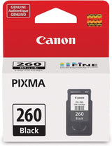 Genuine Canon PG-260 Black printer Ink Cartridge Black One Size