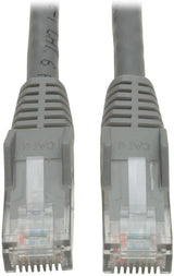 Tripp Lite Cat6 Gigabit Snagless Molded Patch Cable (RJ45 M/M) - Gray, 2-ft.(N201-002-GY) 2-ft. Gray