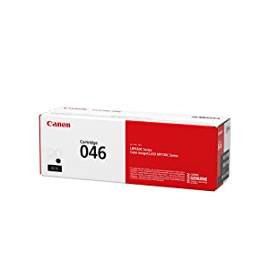 Canon Genuine Toner, Cartridge 046 Black (1250C001), 1 Pack Color imageCLASS MF735Cdw, MF733Cdw, MF731Cdw, LBP654Cdw Laser Printers Black Toner