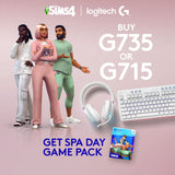 Logitech G715 Wireless Mechanical Gaming Keyboard with LIGHTSYNC RGB Lighting, Lightspeed, Linear Switches (GX Red), and Keyboard Palm Rest, PC and Mac Compatible, White Mist Wireless Linear Standalone