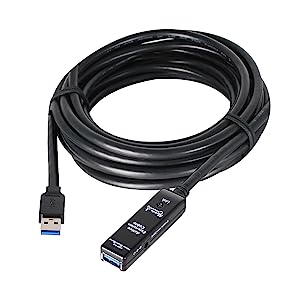 SIIG USB 3.0 Active Repeater Cable 49 Feet, USB Extension Cable for USB Flash Drive, Hard Drive, VR, Printer, Camera (JU-CB0711-S1) 15 Meters USB 3.0