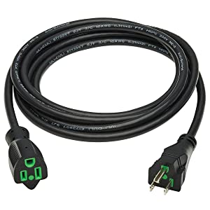 Tripp Lite Safe-IT Medical Hospital-Grade 5-15P-HG to 5-15R-HG Power Cord, Green Dot, 13 Amps 125 Volts, 16 AWG, 6 Feet / 1.8 Meters, Lifetime Limited Manufacturer's Warranty (P022AB-006-HG) 6 ft / 1.8M