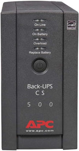 APC Back-UPS CS BK500BLK 500VA/300W UPS System,Gray