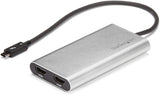 StarTech.com Thunderbolt 3 to Dual HDMI 2.0 Adapter - 4K 60Hz Thunderbolt 3 Certified - Dual Monitor HDMI Video Converter Adapter - Mac &amp; Windows compatible - Dual 4K Display HDMI (TB32HD24K60) 2x HDMI (Dual 4K)