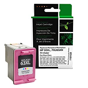 Clover imaging group Clover Remanufactured Ink Cartridge Replacement for HP F6U63AN (HP 63XL) | Tri-Color | High Yield