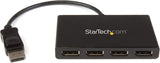 StarTech.com 4-Port Multi Monitor Adapter - DisplayPort 1.2 MST Hub - 4X 1080p - DisplayPort Video Splitter for Extended Desktop Mode on Windows PCs Only - DP to Quad DP Monitors (MSTDP124DP)