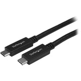 StarTech.com USB 3.1 Type C Cable 6 ft / 2m with Power Delivery (USB PD) Power Pass Through Charging USB Charger (USB315CC2M) USB 3.0 - C to C 6 ft / 2m