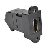 TRIPP LITE Black HDMI All-in-One Keystone/Panel Mount Angled Coupler (P164-000-KPA-BK)