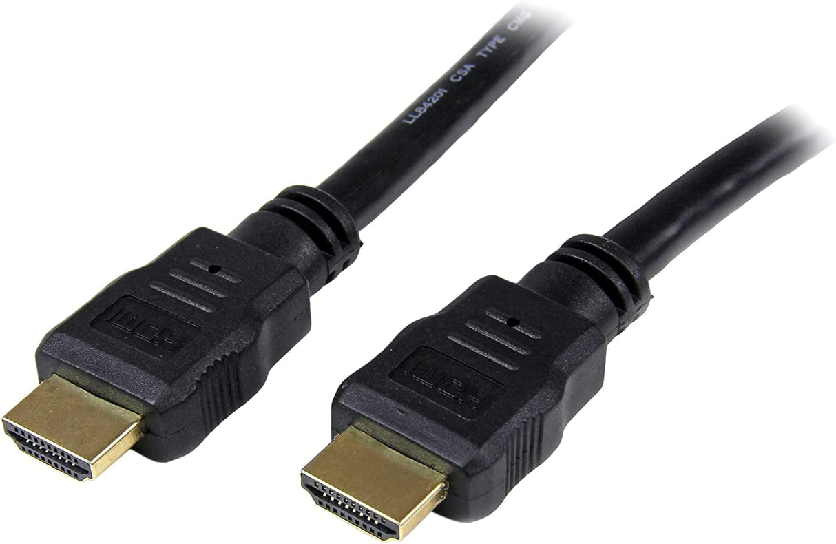 StarTech.com 12ft (3.7m) HDMI Cable - 4K High Speed HDMI Cable with Ethernet - UHD 4K 30Hz Video - HDMI 1.4 Cable - Ultra HD HDMI Monitors, Projectors, TVs &amp; Displays - Black HDMI Cord - M/M (HDMM12) 12 ft / 3.5m HDMI Cable