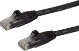 StarTech.com 75ft CAT6 Ethernet Cable - Black CAT 6 Gigabit Ethernet Wire -650MHz 100W PoE RJ45 UTP Network/Patch Cord Snagless w/Strain Relief Fluke Tested/Wiring is UL Certified/TIA (N6PATCH75BK) Black 75 ft / 22.8 m 1 Pack