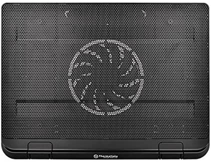 Thermaltake Massive A23 Steel Mesh Panel Single 120mm Fan 10"-16" Laptop Notebook Cooling Pad CL-N013-PL12BL-A, Black 10''~16'' Slim 120mm Fan