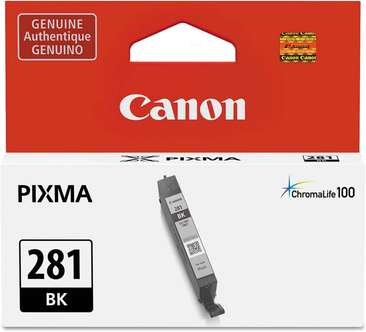 Canon CLI-281 Black Ink Tank, Compatible to TR8520, TR7520, TS9120 Series,TS8120 Series, TS6120 Series, TS9521C, TS9520, TS8220 Series, TS6220 Series Black Standard Ink