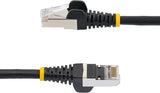 StarTech.com 9ft CAT6a Ethernet Cable - Low Smoke Zero Halogen (LSZH) - 10 Gigabit 500MHz 100W PoE RJ45 S/FTP Black Network Patch Cord Snagless w/Strain Relief (NLBK-9F-CAT6A-PATCH)