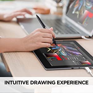 ViewSonic ID1330 13.3 Inch Portable 1080p Drawing Pen Display Tablet with Battery Free Stylus Pen for Digital Writing, Graphic Design, Remote Teaching, Distance Learning Supports Windows, Mac, Android 13.3-Inch HD Pen Display