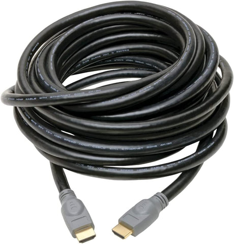 Tripp Lite High Speed 4K HDMI 2.0a Cable with Gripping Connectors (M/M), Black, 25 ft. (P568-025-2A)