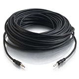 C2g/ cables to go C2G 40106 3.5mm Stereo Audio Cable with Low Profile Connectors M/M, In-Wall CMG-Rated (15 Feet, 4.57 Meters) Black