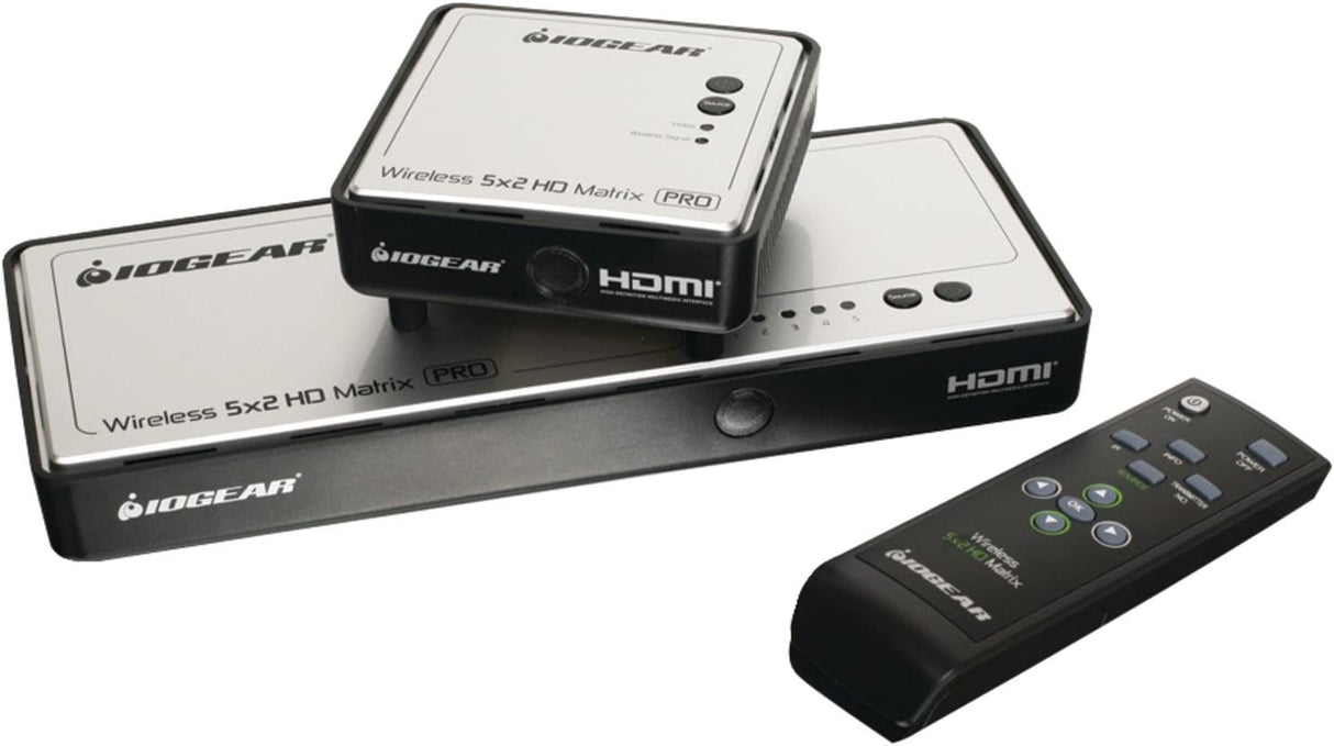 IOGEAR Long Range Wireless HDMI Matrix with Multicast, black, one size