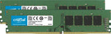 Crucial RAM 32GB Kit (2x16GB) DDR4 3200MHz CL22 (or 2933MHz or 2666MHz) Desktop Memory CT2K16G4DFRA32A 32GB Kit (16GBx2) 3200MHz