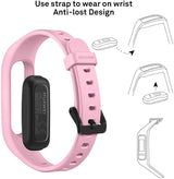 HUAWEI Band 3e Smart Fitness Activity Tracker, Dual Wrist &amp; Footwear Mode, 5ATM Water Resistance for Swim, Professional Running Guidance, Pink, One Size