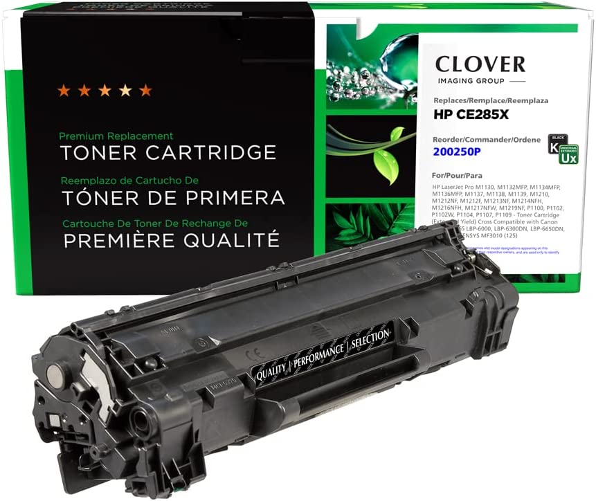 Clover imaging group Clover Remanufactured Toner Cartridge Replacement for HP CE285A (HP 85A) | Black | Extended Yield
