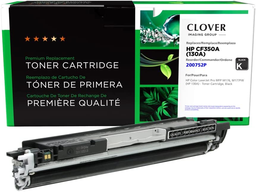 Clover imaging group Clover Remanufactured Toner Cartridge Replacement for HP CF350A (HP 130A) | Black 1,300 Black