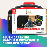 PDP Gaming Officially Licensed Switch Commuter Case - Zelda Breath of the WIld - Semi-Hardshell Protection - Protective PU Leather - Holds 14 Games - Works with Switch OLED &amp; Lite - Perfect for Travel
